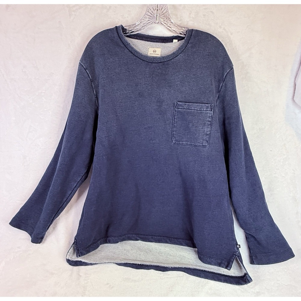 AG Adriano Goldschmied Blue Sweatshirt Pocket Pullover XL Casual Soft